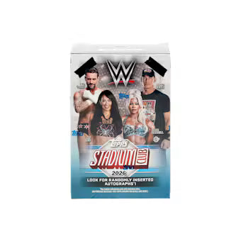 2026 Topps Stadium Club WWE Wrestling Blaster Box, sealed