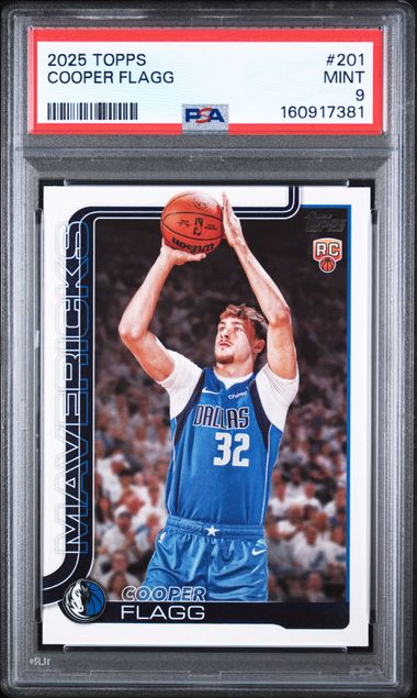 2025 TOPPS #201 COOPER FLAGG PSA 9